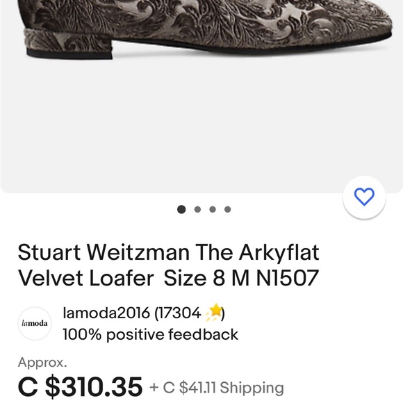 SOLD Stuart Weitzman velvet loafers - Picture 5 of 5